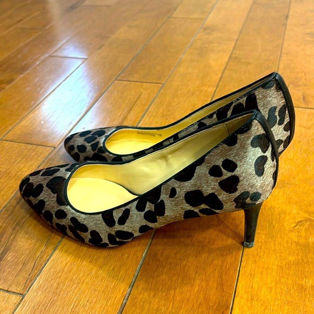 Cole Haan Leopard Print Cow Fur Grand.Os Pumps Size 6B New without box